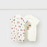 Set X2 Mameluco Bebé Beige Mayoral