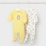 Set X2 Pijamas Bebé Amarillo Mayoral