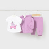 Conjunto Bebé Niña 3Pz Lila Mayoral