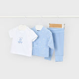 Conjunto 3Pz Bebé Niño Azul Mayoral