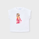 Camiseta Niña Blanco Mayoral