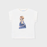 Camiseta Niña Blanco Mayoral
