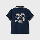 Camiseta Polo Niño Azul Mayoral
