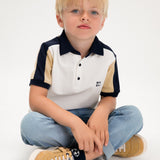 Camiseta Polo Niño Beige Mayoral