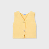 Chaleco Tricot Niña Amarillo Mayoral