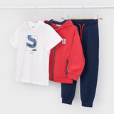 Sudadera 3Pz Niño Rojo Mayoral