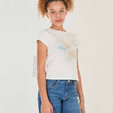 Camiseta Niña Beige Grazziani