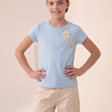 Camiseta Niña Celeste Grazziani