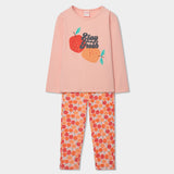 Pijama Niña Naranja Boboli
