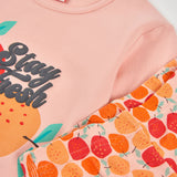 Pijama Niña Naranja Boboli