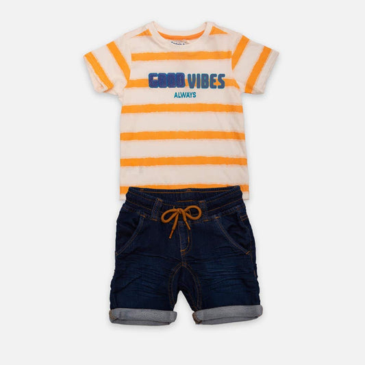 Conjunto Bermuda Bebé Niño