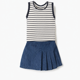 Conjunto Falda Niña Azul Zippy