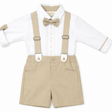 Conjunto Bebé Niño Bautizo Beige Donal