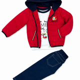 Conjunto Bebé Niño Rojo People Kids