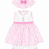 Asoleador Bebé Niña Rosado Bordino