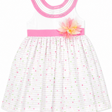 Vestido Asoleador Niña Rosado Bordino