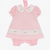 Vestido Bebé Niña Rosado Bordino