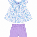 Conjunto 3 Pz Bebé Niña Lila Bordino