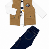Conjunto Bebé Niño Beige People Kids
