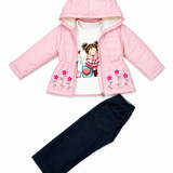 Conjunto Bebé Niña Rosado People Kids