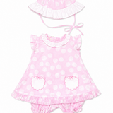 Vestido Bebé Niña Rosado Bordino
