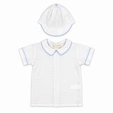 Conjunto Mameluco Bebé Niño Blanco Bordino