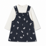 Conjunto Jardinera Niña Negro Boboli