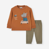 Conjunto Bebé Niño Naranja Losan