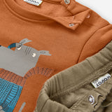 Conjunto Bebé Niño Naranja Losan