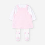 Conjunto Bebé Niña Rosa Losan