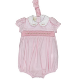 Mameluco Bebé Niña Rosado Bordino