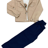 Conjunto Niña Beige People Kids