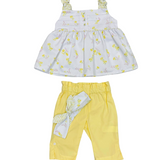 Conjunto Bebé Niña Amarillo Bordino