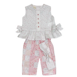 Conjunto Bebé Niña Rosado Bordino