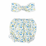 Vestido Bebé Niña Azul Bordino