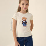 Camiseta Niña Beige Grazziani