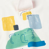 Camiseta Bebé Niño Blanco Zippy