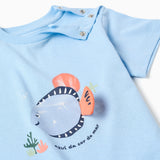Camiseta Bebé Niño Azul Zippy