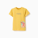 Camiseta Bebé Niño Amarillo Zippy