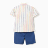 Conjunto Bermuda Bebé Niño Beige Zippy