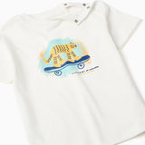 Conjunto Bermuda Bebé Niño Beige Zippy
