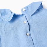 Conjunto Short Bebé Niña Azul Zippy
