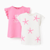 Set X2 Camiseta Bebé Niña