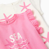 Set X2 Camiseta Bebé Niña