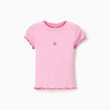 Camiseta Bebé Niña Rosada Zippy