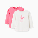 Set X2 Camiseta Bebé Niña Zippy