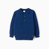 Camibuso Tipo Polo Niño Azul Zippy