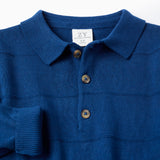 Camibuso Tipo Polo Niño Azul Zippy