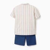 Conjunto Bermuda Niño Beige Zippy
