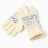 Juego Gorro y Guantes Niña Beige Zippy
